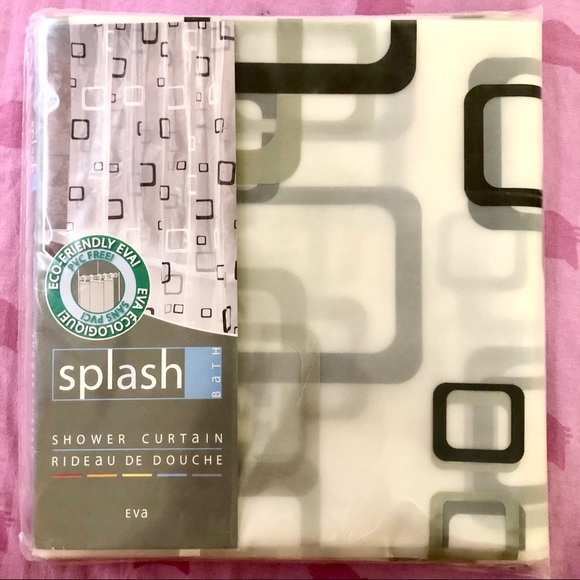 Retro mod mid century 60s 70s shower curtain - Picture 1 of 2
